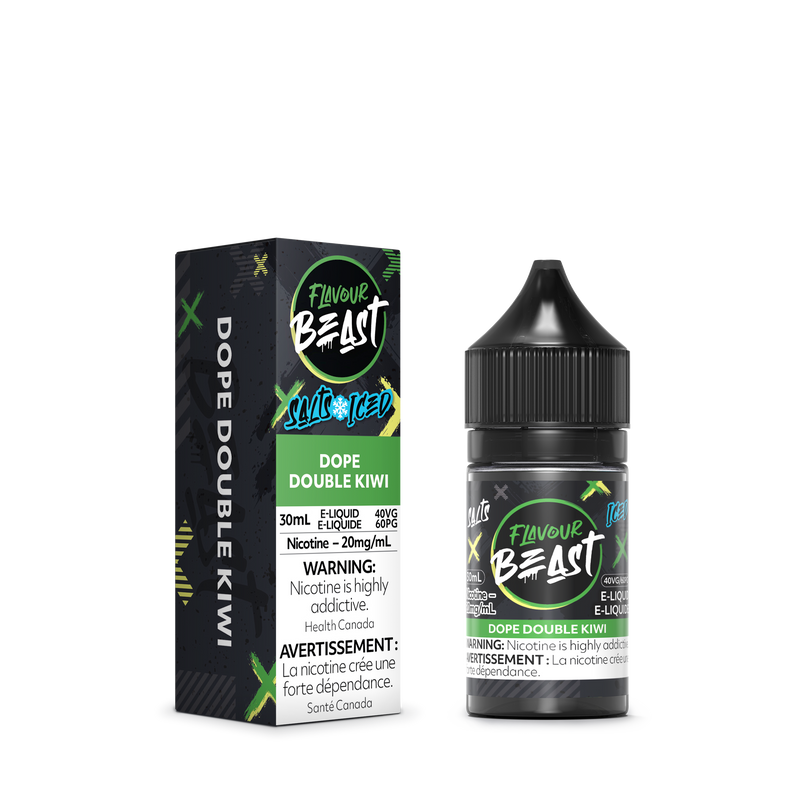 Flavour Beast E-Liquid- Dope Double Kiwi Iced Nic Salt